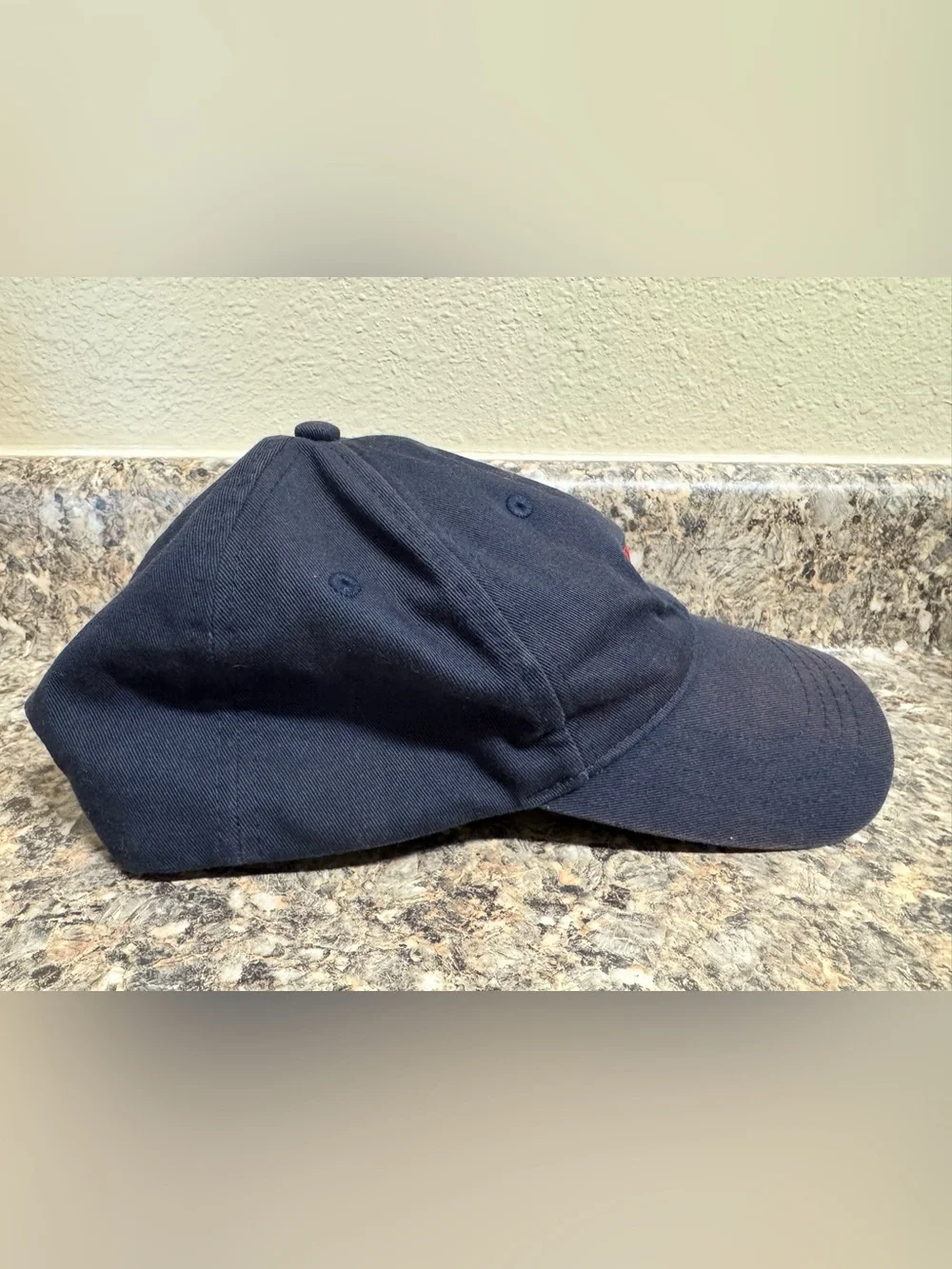 Kids Levi's Dark Blue Cap with Red Logo Patch (58cm/23in)